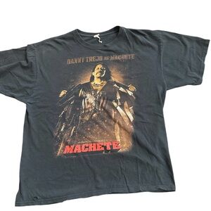 Vintage faded black men’s tshirt Danny Trejo as Machete